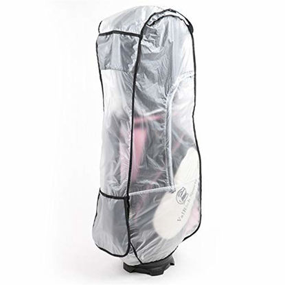 Picture of Cheng Yi Golf Bag Rain Cover,Waterproof PVC Clear Rain Cover for Golf Bag,Golf Bag Rain Protection Cover with Hood for Golf Push Carts.Anti UV,Anti-Static,All Weather Protection CYFC1374