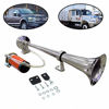 Picture of Lebogner 12V Single Trumpet Air Horn, For Truck, SUV, Car, Boat, Or Train With A Super Loud Powerful 150DB Compressor, Includes Basic Mounting Hardware (Does Not Include Relay, Switch, and Wiring Kit)