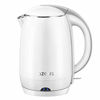 Picture of AZEUS 1500W Electric Kettle, BPA Free Double Wall Water Kettle with 304 Stainless Steel, 1.8L Large Capacity Cordless Coffee Pot & Tea Kettle, Auto Shut-Off and Boil-Dry Protection, White