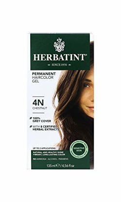 Picture of Herbatint Permanent Haircolor Gel, 4N Chestnut, 4.56 Ounce