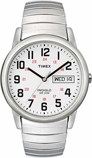 Picture of Timex Men's T20461 Easy Reader 35mm Silver-Tone Stainless Steel Expansion Band Watch