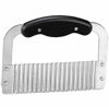 Picture of HIC Wavy Crinkle Cutting Tool Serrator Salad Chopping Knife and Vegetable French Fry Slicer, Steel Blade, 7.25-Inches x 5-Inches