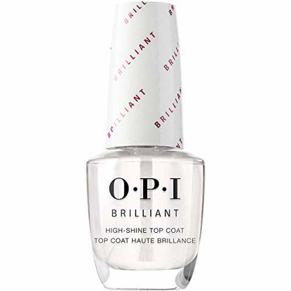 Picture of OPI Nail Polish Top Coat, Brilliant, High Shine Top Coat Finish, 0.5 Fl Oz