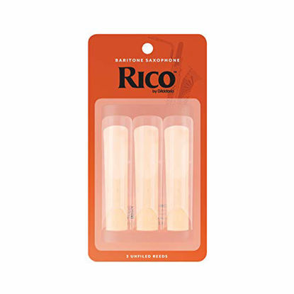 Picture of Rico Baritone Sax Reeds, Strength 2.5, 3-pack