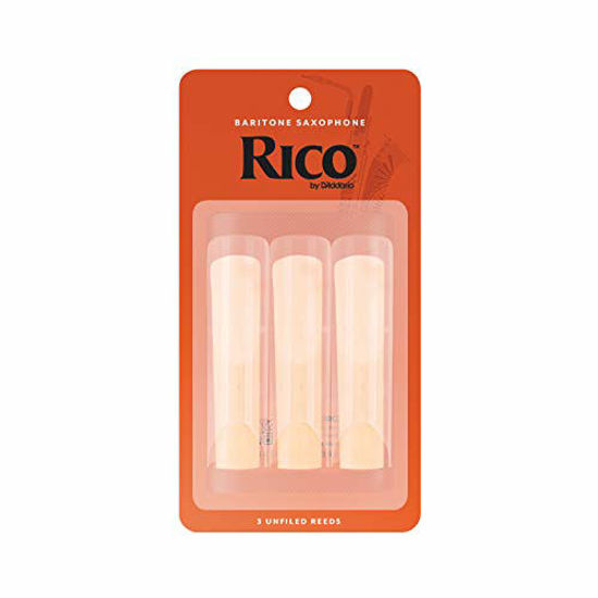 Picture of Rico Baritone Sax Reeds, Strength 2.5, 3-pack