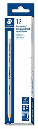 Picture of Staedtler Lumocolour Non Permanent Omnichrom Pencil - White (Box of 12)