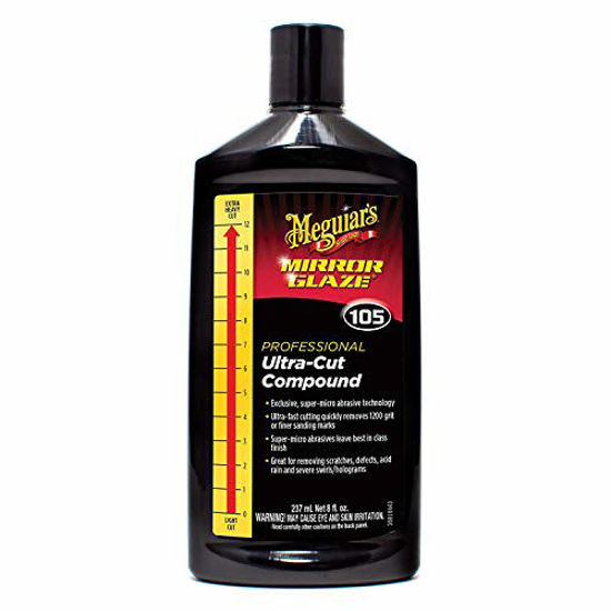 Picture of Meguiar's M10508 Mirror Glaze Ultra-Cut Compound, 8 Fluid Ounces, 1 Pack