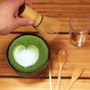 Picture of BambooMN Matcha Whisk Set - Golden Chasen (Tea Whisk) + Chashaku (Hooked Bamboo Scoop) + Tea Spoon - 1 Set - Premium Matcha Set to Prepare a Traditional Cup of Matcha