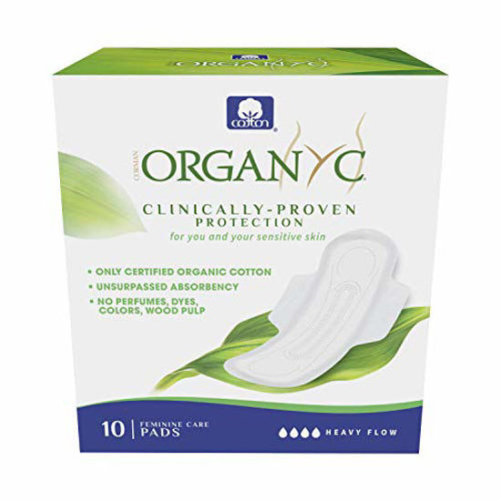 GetUSCart- Organyc 100% Certified Organic Cotton Feminine Pads