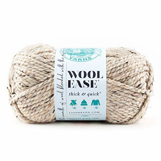 Picture of Lion 640-123E Wool-Ease Thick & Quick Yarn , 97 Meters, Oatmeal