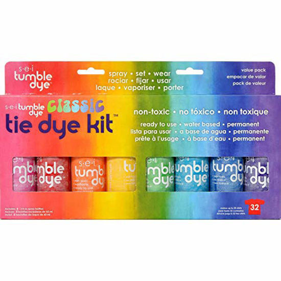 SEI Tumble Dye Craft & Fabric Tie-Dye Kit 2oz 8/Pkg