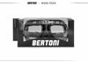 Picture of Bertoni Vintage Motorcycle Goggles Antifog and Anticrash Lenses Matt Black Metal Rims mod. AF191A Italy Motorbike Aviator over Helmets Goggles