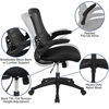 Picture of Flash Furniture Mid-Back Black Mesh Swivel Ergonomic Task Office Chair with Flip-Up Arms