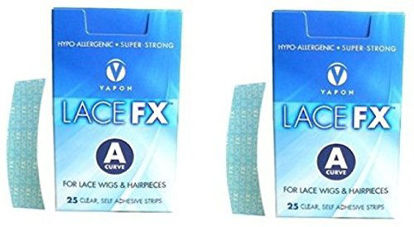 Picture of Lace FX A Curve Tape Hypo-allergenic Wig Hair Piece Adhesive Tape - 2 Packs by Vapon