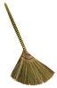 Picture of Caravelle Choi Bong Co Vietnam Hand Made Straw Soft Broom with Colored Handle 12" Head Width, 40" Overall Length -1pc