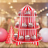 Picture of 3 Tier Cupcake Foam Stand with Circus Carnival Tent Design for Desserts, Birthdays, Decorations