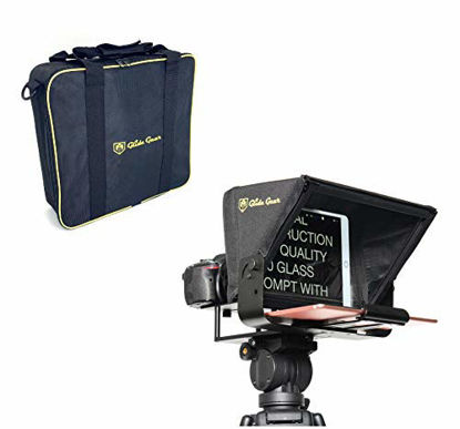 Picture of Glide Gear TMP100 Adjustable iPad/ Tablet/ Smartphone Teleprompter Beam Splitter 70/30 Glass w/ Carry Case No Plastic All Metal / No Assembly Required