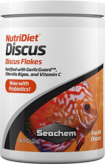 Picture of Seachem NutriDiet Discus Flakes - Fortified Ornamental Fish Food Supplement 100g