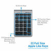 Picture of Macally 22 Keys Bluetooth Wireless Numeric Keypad for Mac with Arrow Keys & 10 Key Bluetooth Number Pad for Easy Data Entry - Number Keypad for MacBook Pro Air Laptop, iMac, Apple, iPhone, iPad Etc.