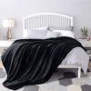 Picture of Bedsure Sherpa Fleece Blanket King Size(Not Electrical) Black Plush Blanket Fuzzy Soft Blanket Microfiber