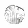 Picture of VANRA Metal Wire Fruit Bowl Sturdy Fruit Basket Fruit Holder Snack Storage Decorative Centerpiece Bowl for Modern Kitchen, Countertop, Living Room (White)