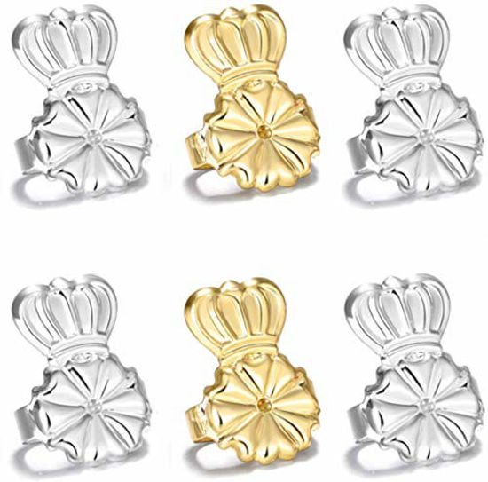 3 Pairs Magic Earring Backs For Droopy Ears, Earring Lifters For Heavy  Earring, Earing Lifter Backs