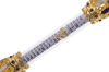 Picture of Holy Land Market Gold Plated Mezuzah and Scroll - Large with Enamelled Stones as Shown -  with Scroll -  (6 inches)