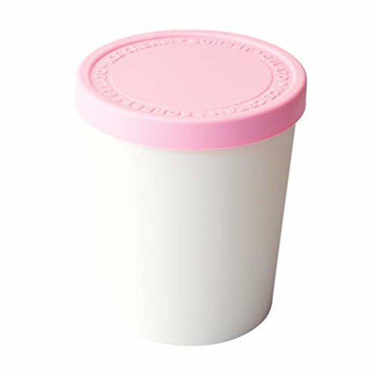 Tovolo Sweet Treats Ice Cream Storage Tub 1 Quart Sorbet Gelato Container -  Pink for sale online