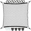 Picture of 9 MOON 4 Hooks Car Trunk Cargo Net Mesh Storage Organizer - Car Net for Kids Luggage - Universal Car Accessories Net