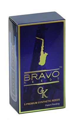 Picture of Bravo Synthetic Reeds for Alto Saxophone - Strength 2.0, Model BR-AS20