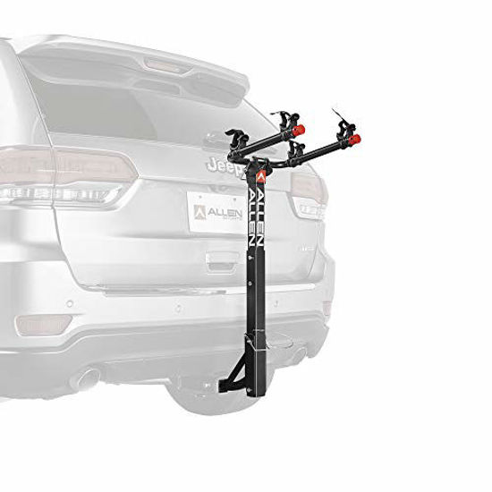 Allen Sports Deluxe 2 Bike Hitch Mount Rack Silver Black 522RR