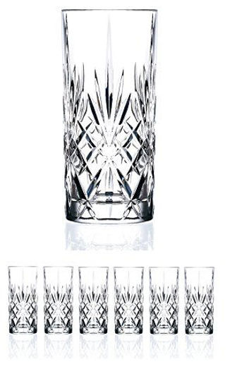 Le'raze Drinking Glasses Set of 6 - Can Shaped Glass