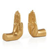 Picture of Danya B. NY8003GLD Contemporary Accent Book Shelf Decor - Hands Sculpture Bookend Set