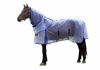 Picture of WeatherBeeta Comfitec Ripshield Plus with Belly Wrap Detach-A-Neck Fly Sheet White/Blue 69"