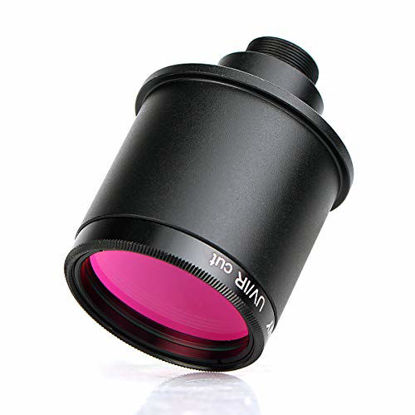 Picture of SVBONY UV IR Cut Block Filter Infra Red Filter CCD Camera Interference UV Filter 1.25 inches Thread for DSLR Camera Telescope with Webcam Adapter