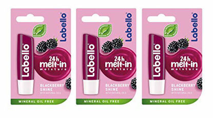 Picture of Labello Blackberry Shine Lip Balm 4.8g/5.5ml - 3 Pack