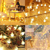 Picture of 43 ft 100 Led Christmas Lights Globe String Lights Plug in for Bedroom Decor Indoor Outdoor Fairy Light for Home Wall Garden Decorations Warm White