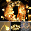 Picture of 43 ft 100 Led Christmas Lights Globe String Lights Plug in for Bedroom Decor Indoor Outdoor Fairy Light for Home Wall Garden Decorations Warm White