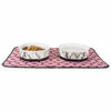 Picture of Bone Dry Elegant Marble Design Ceramic Pet Bowl, Medium - 6 x 6 x 2, 2 Piece, Black & White, CAMZ10397