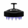 Picture of Hair Shampoo Brush, Heeta Scalp Care Hair Brush with Soft Silicone Scalp Massager (Black)