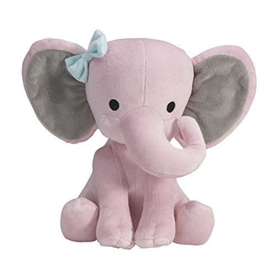 Picture of Bedtime Originals Twinkle Toes Pink Elephant Plush, Hazel