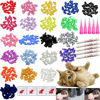 Picture of VICTHY 100pcs Cat Nail Caps, Cat Claw Caps Covers with Glue and Applicators