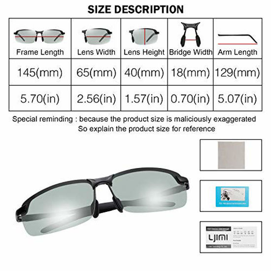 Getuscart Polarized Photochromic Outdoor Sports Driving Sunglasses For Men Women Uv400 6182