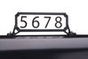 Picture of Architectural Mailboxes 3460B Manhattan Address Plaque, Small, Black