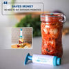 Picture of Fermentology Simply Sauer Fermentation Airlock Bundle Kit - Fits Wide Mouth Mason Jars - Supplies Include Airlocks, Pump