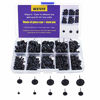 Picture of BESTCYC 1Box(100pcs) 3-12mm 10 Different Size Mini Black Glass Eyes Needle Felting Bears Dolls Toy Teddy Puppets Decoys Sewing Arts Crafts Eyes Kits