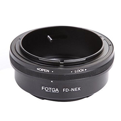 Picture of FocusFoto FOTGA Adapter Ring For Canon FD & FL Lens to Sony E-Mount Mirrorless Camera NEX-5R 5T NEX-6 NEX-7 a7 a7S a7R a7II a7SII a7RII a6500 a6300 a6000 a5100 a5000 a3500 NEX-FS700 VG30 VG900 PXW-FS7