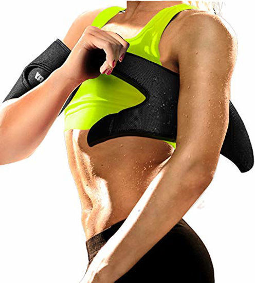 Neoprene Arm Trimmers Sauna Sweat Band for Women Men Weight Loss
