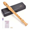 Picture of Eastar ERS-31BM Recorder Instrument for Kids Adults Beginners Soprano Recorder Baroque Maple Wood C Key 3 Piece Recorder With Hard Case, Joint Grease,Fingering Chart And Cleaning Kit