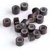 Picture of CCbeauty 500PCS 5mm Silicone Lined Micro Rings Links Beads for Hair Extensions,Brown